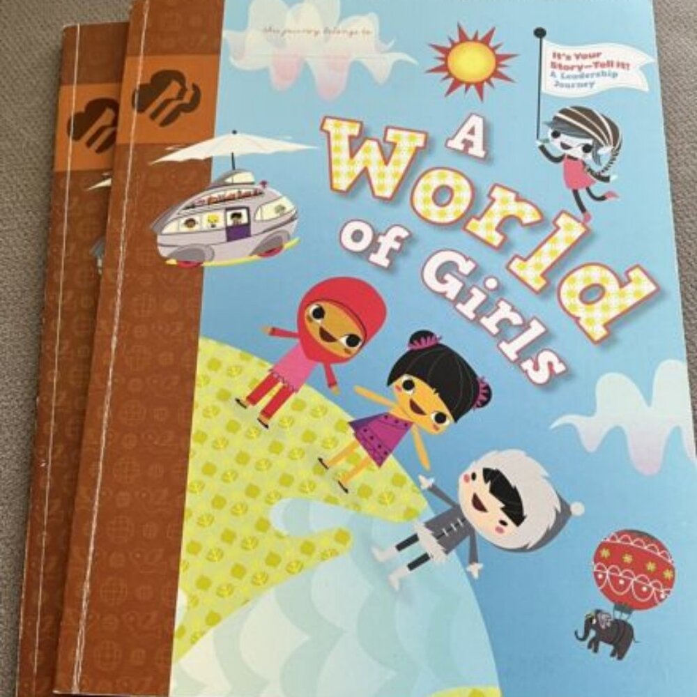 A World Of Girls-It’s Your Story-Girl Scout Brownie Journey Book-NEVER USED